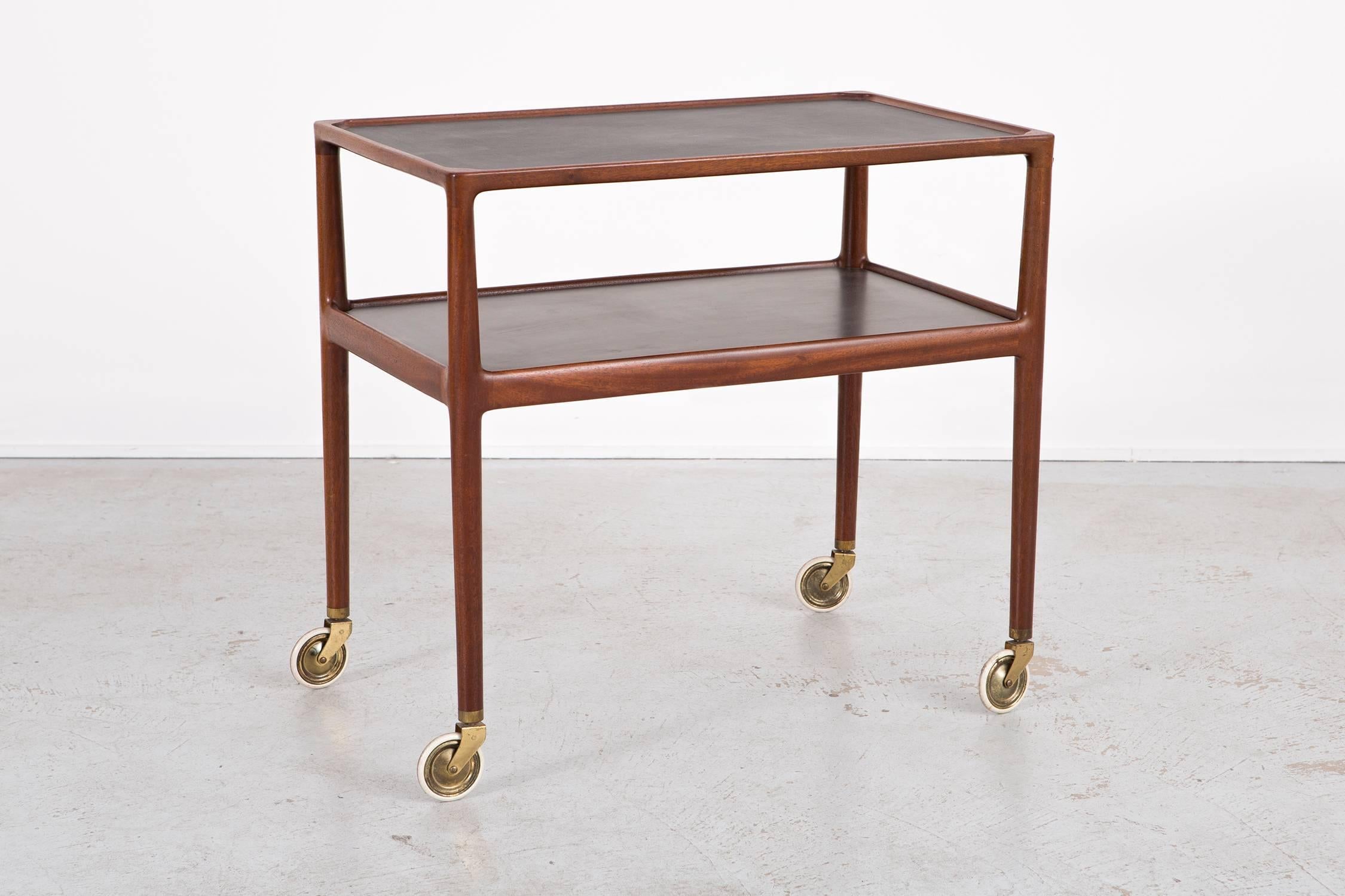 Mid-Century Modern Bar Cart Attributed to Poul Hundevad 1