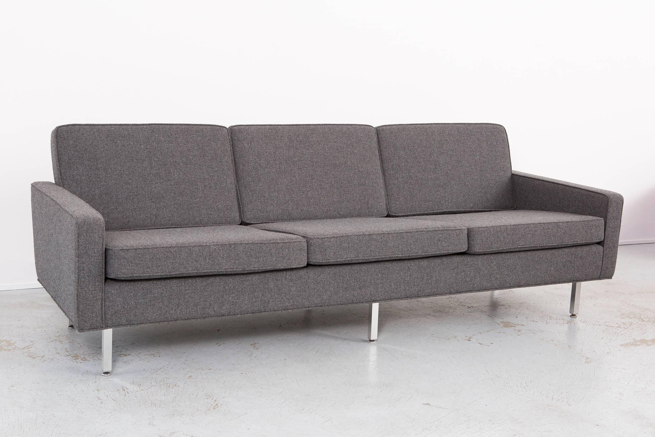 Thonet sofa,

circa 1950s.

Reupholstered in Maharam fabric.

Dimensions: 28