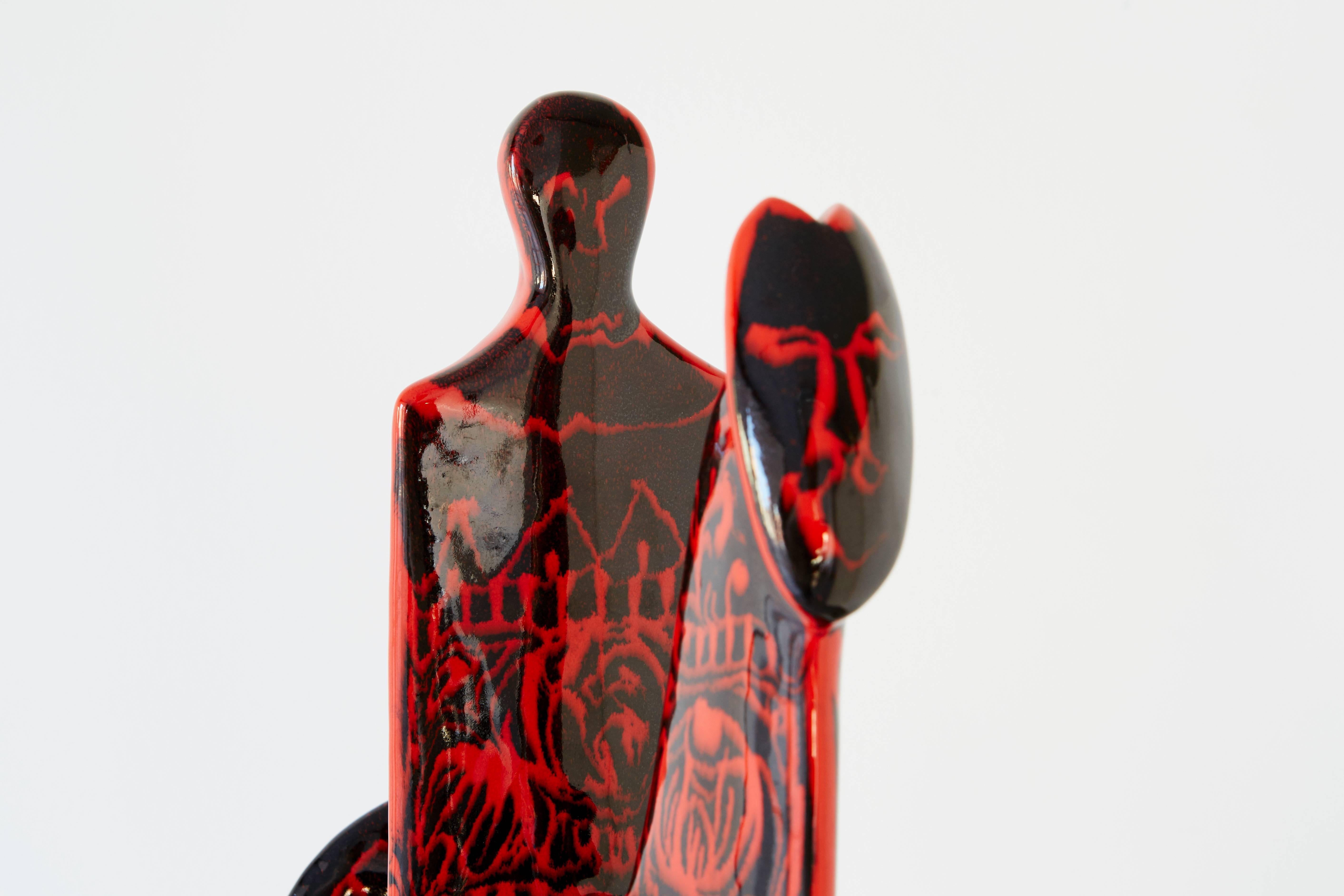 Alvino Bagni Glazed Ceramic Sculpture for Raymor 2