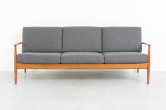 Modern Grete Jalk Danish Sofa by France and Daverkosen Freshly Reupholstered