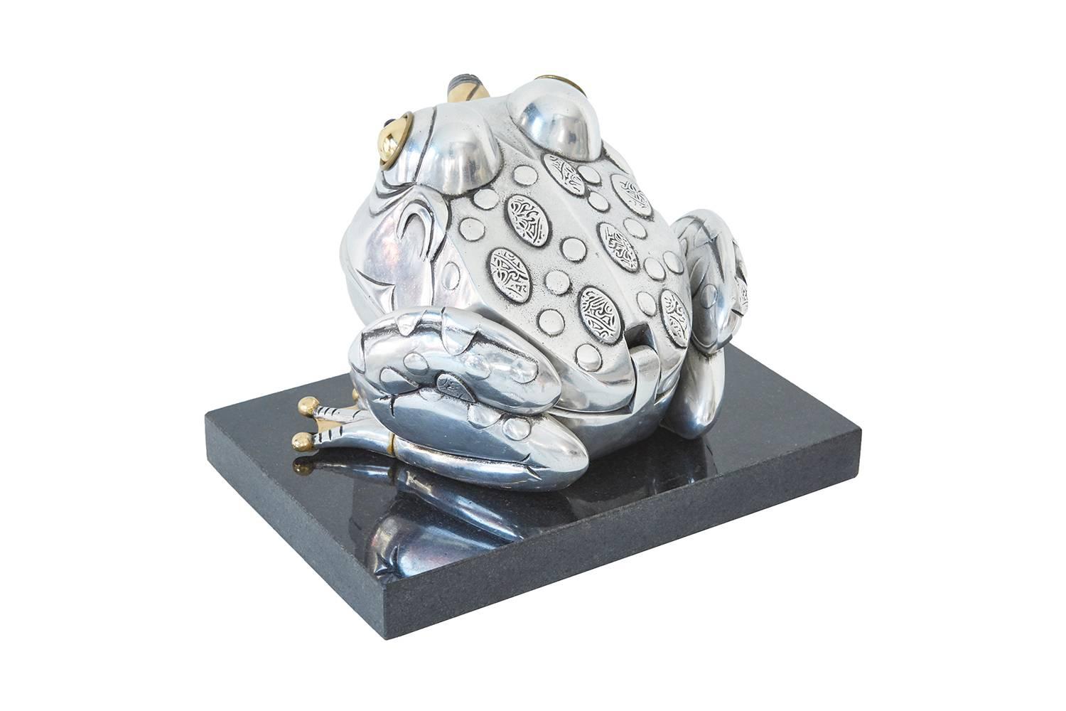 Modern Frank Meisler Frog Sculpture