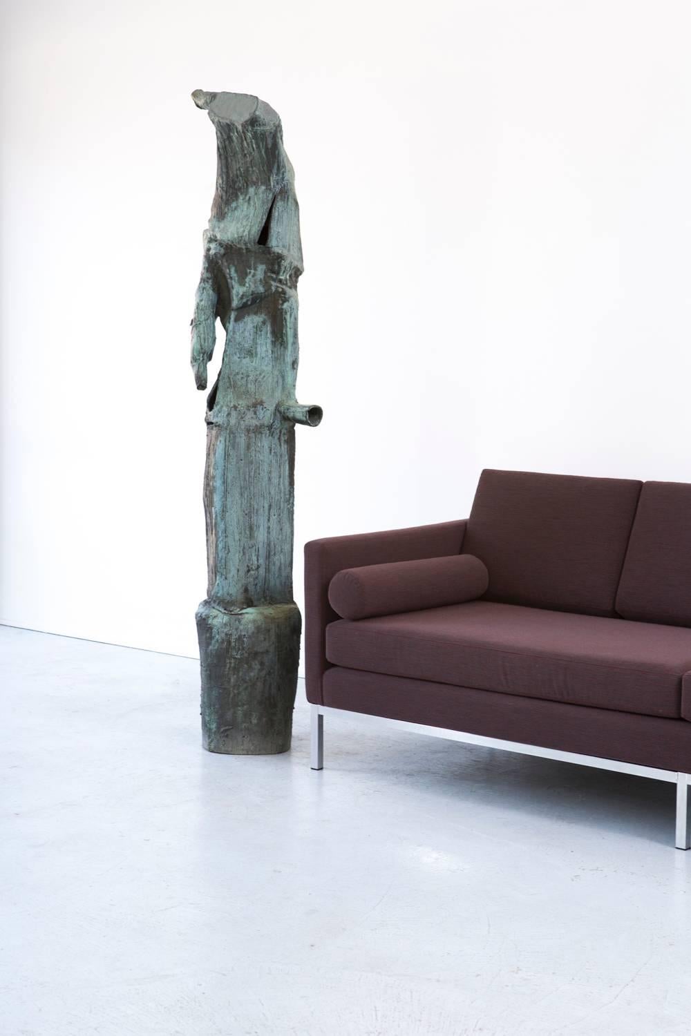 1960's Monumental Brutalist Stan Mock Sculpture Standing 6 Feet Tall  In Excellent Condition For Sale In Chicago, IL