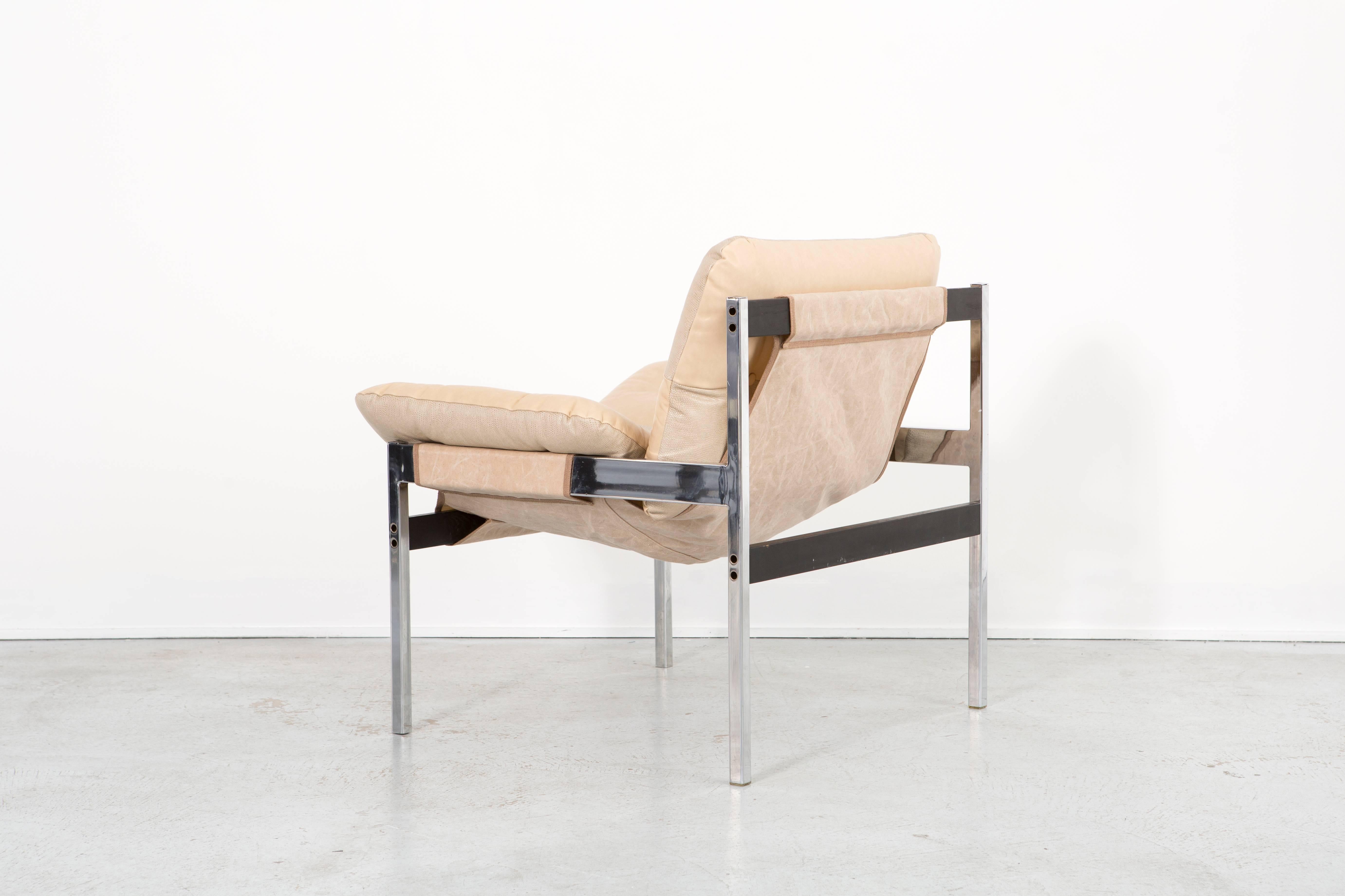 Jerry Johnson and Byron Botker Lounge Chairs Reupholstered in Waxed Leather, Set 1