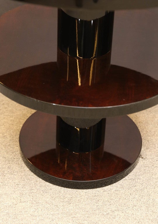 French Art Deco Rosewood Side Table from France