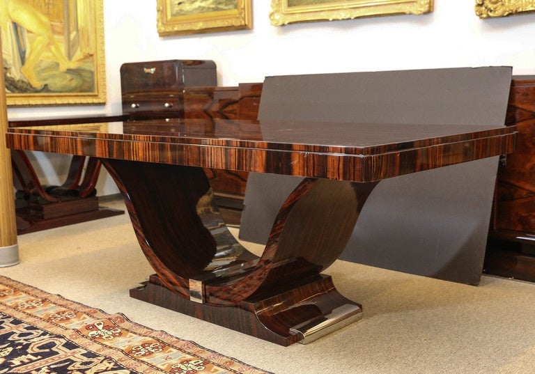 Macassar and Rosewood Dining or Conference Table