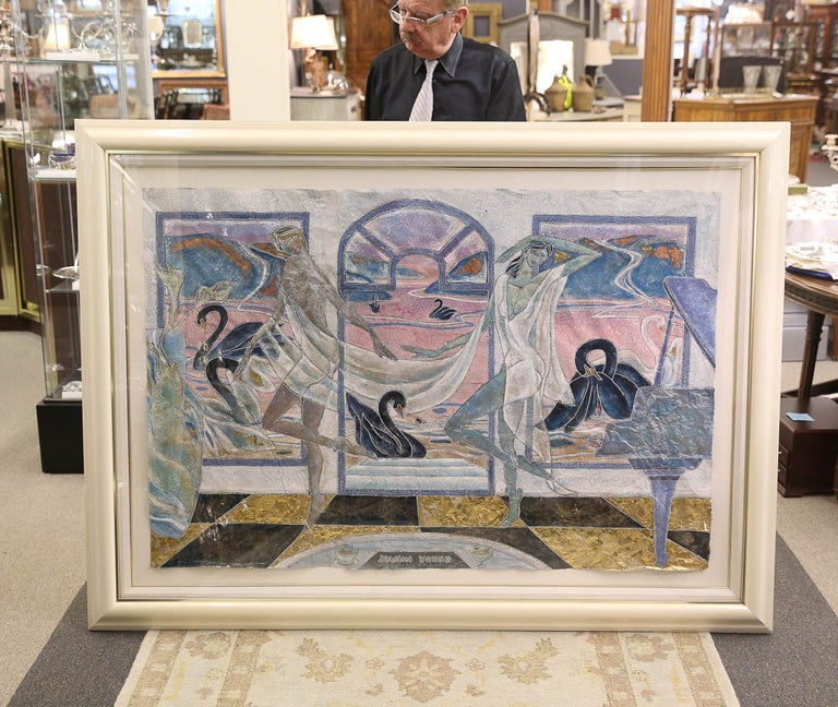 "View from the Terrace," Mixed-Media by Yamin Young For Sale