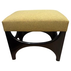 Mid-century Italian Ottoman in Burch