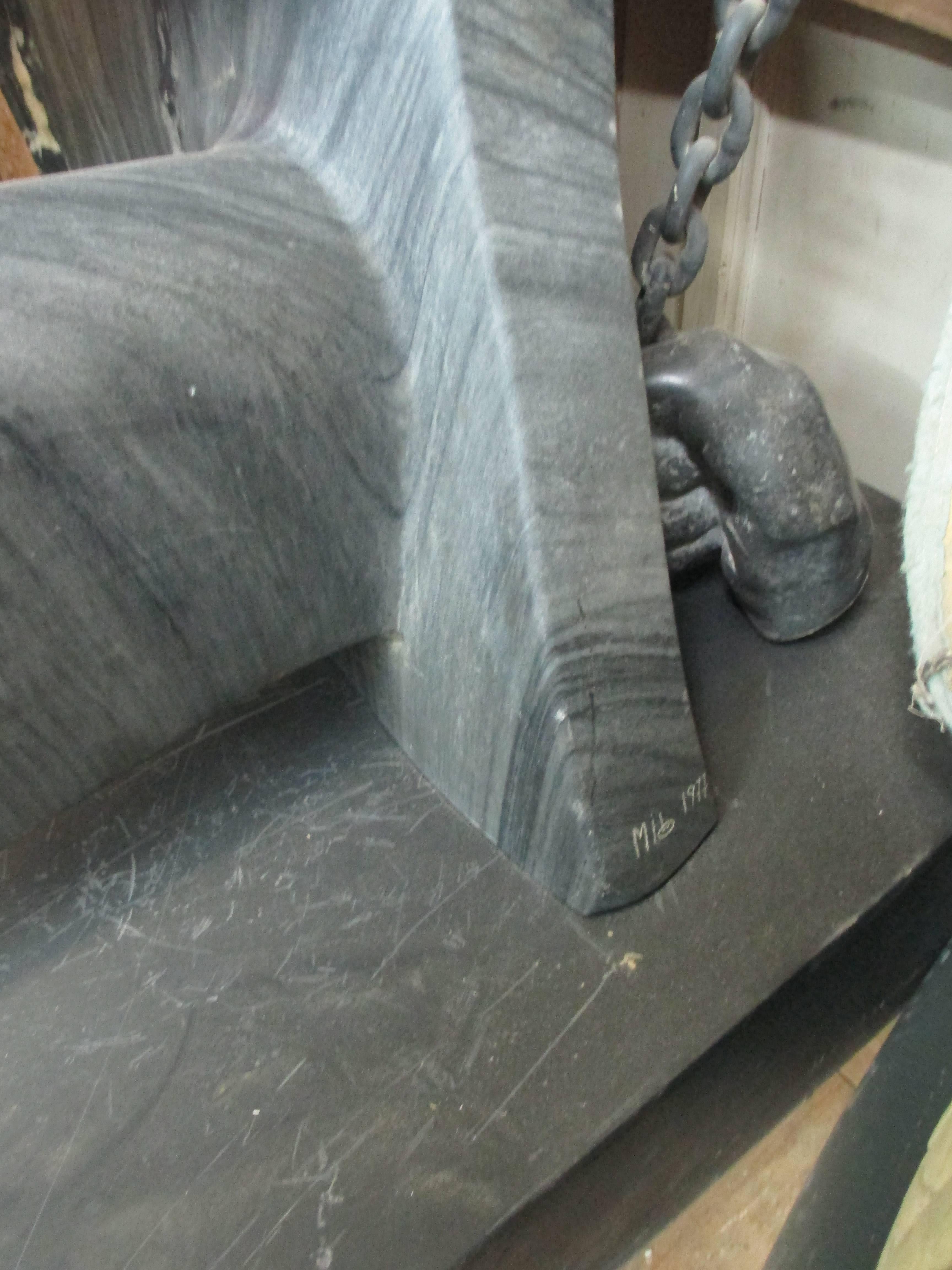 Milo 1977 Large Marble Sculpture In Good Condition In New York, NY