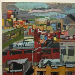 East Williamsburg Into Manhattan Landscape by NYC Artist Clintel Steed, 2013