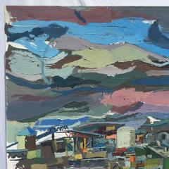 Landscape in Brooklyn Oil Painting by New York City Artist Clintel Steed, 2012