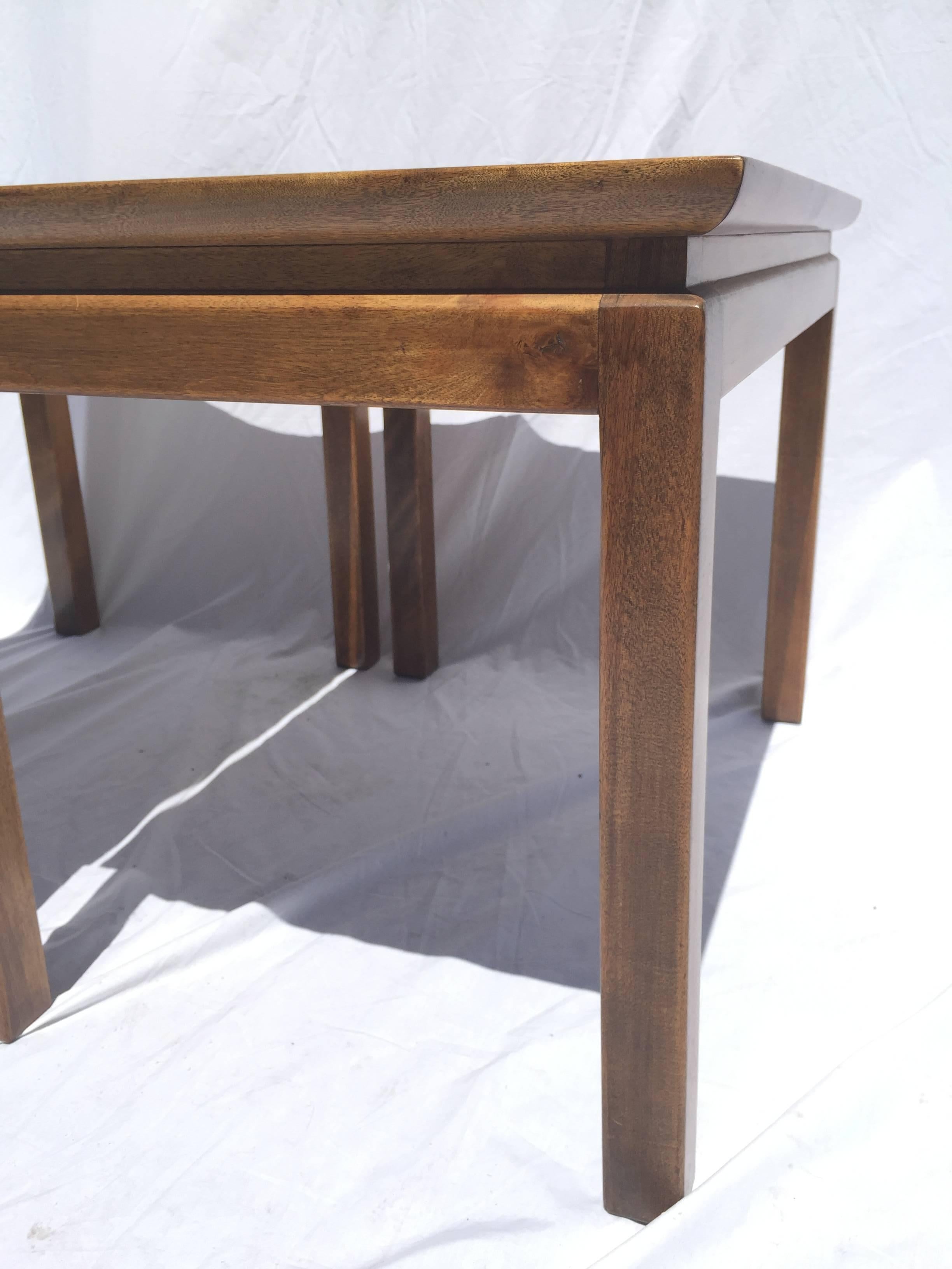 Pair of Mid-Century Travertine Marble and Wood Cal Mode Monteverdi Young Tables 2