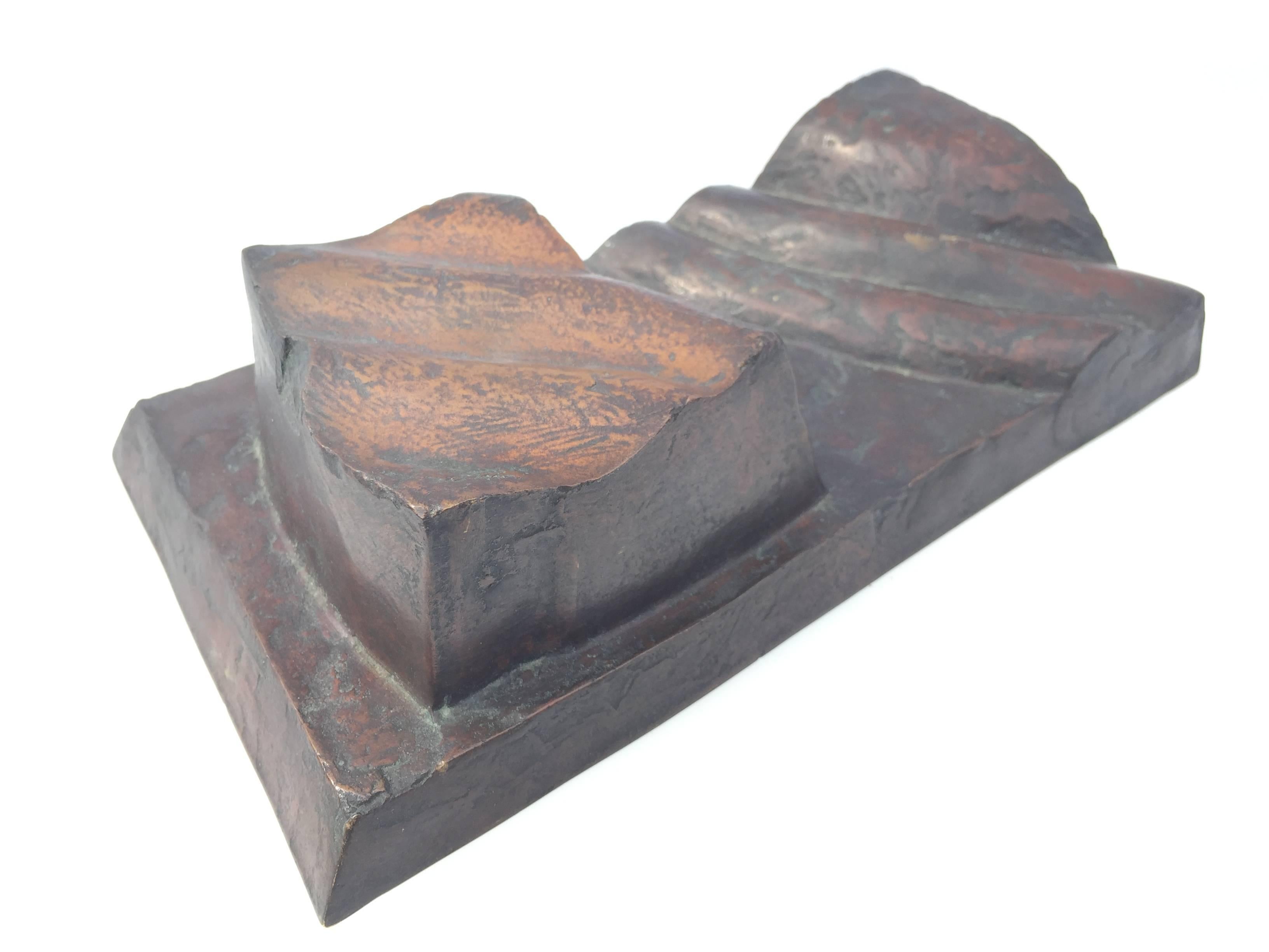 Maximilian Hutlett German Abstract Vintage Bronze Sculpture Guss Zimmer For Sale 4