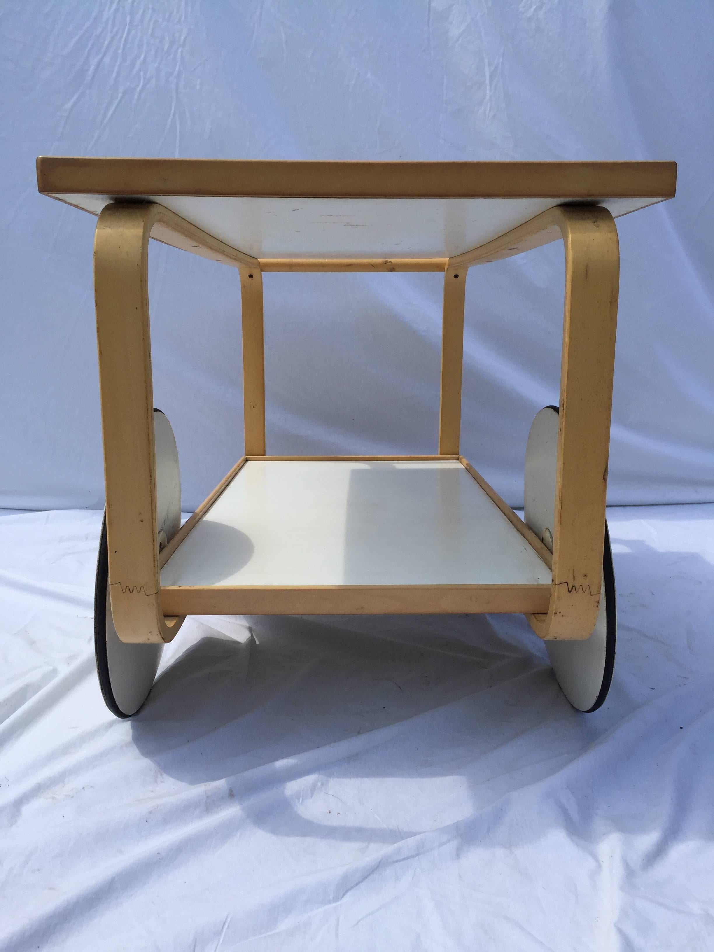 Drinks on Me! Alvar Aalto Tea Trolley 901 for Artek Designed 1936 Bar Cart 1