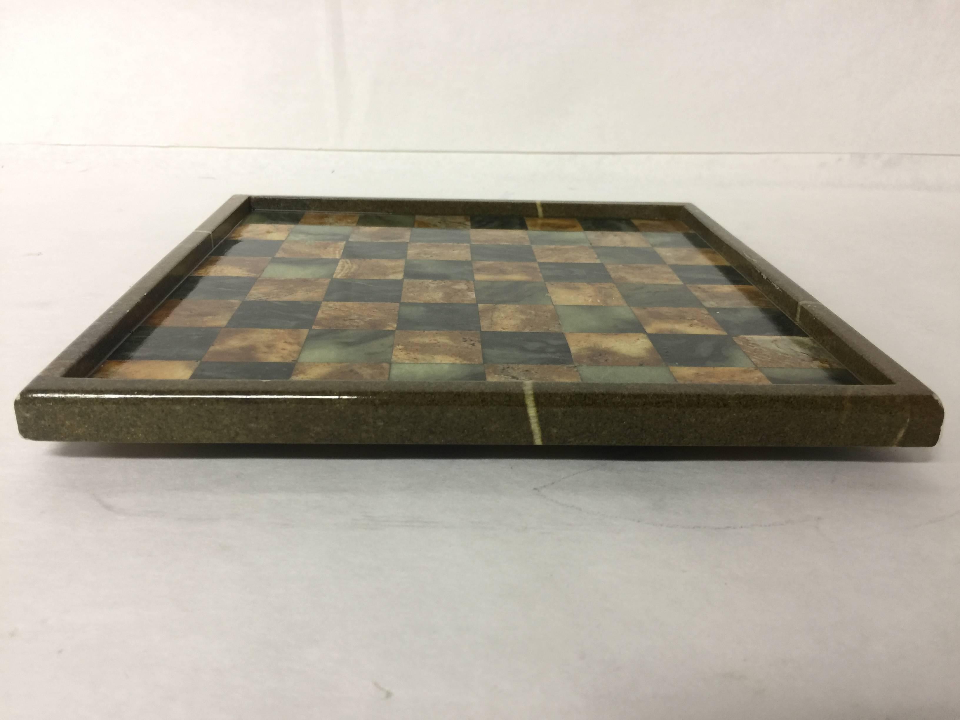 Vintage Brazilian Chess or Checkers Marble Gameboard In Good Condition In New York, NY
