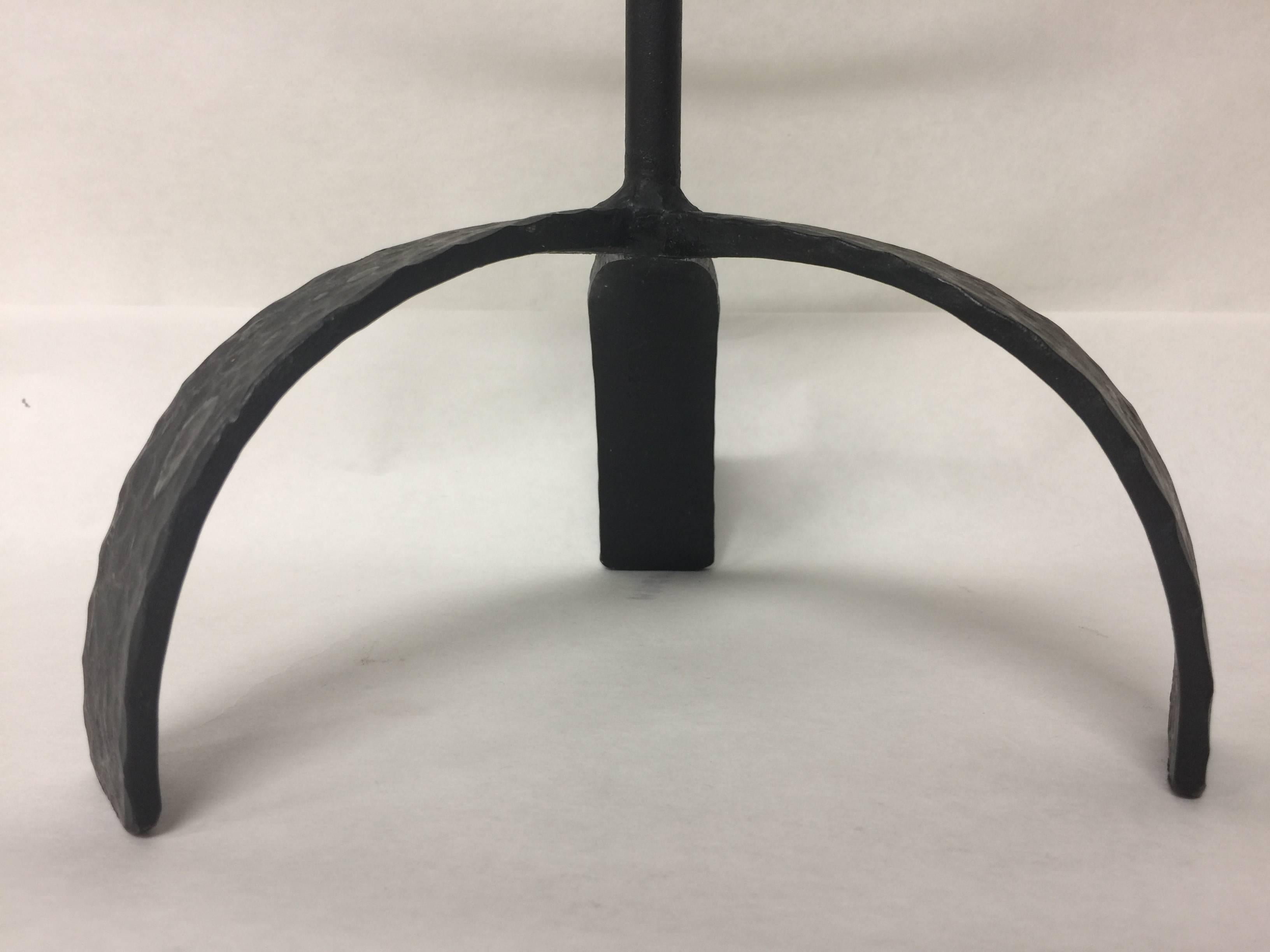 Vintage Swedish Tabletop Wrought Iron Seven-Light Candelabra or Candlestick 1