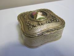 19th Century French Gilt Bronze Jewellery Box