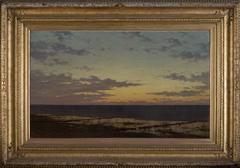 Large Anonymous Coastal Painting, Probably Ostend, circa 1905