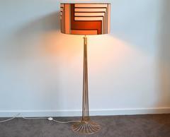 Vintage Wire Floor Lamp by Verner Panton for Fritz Hansen, 1967