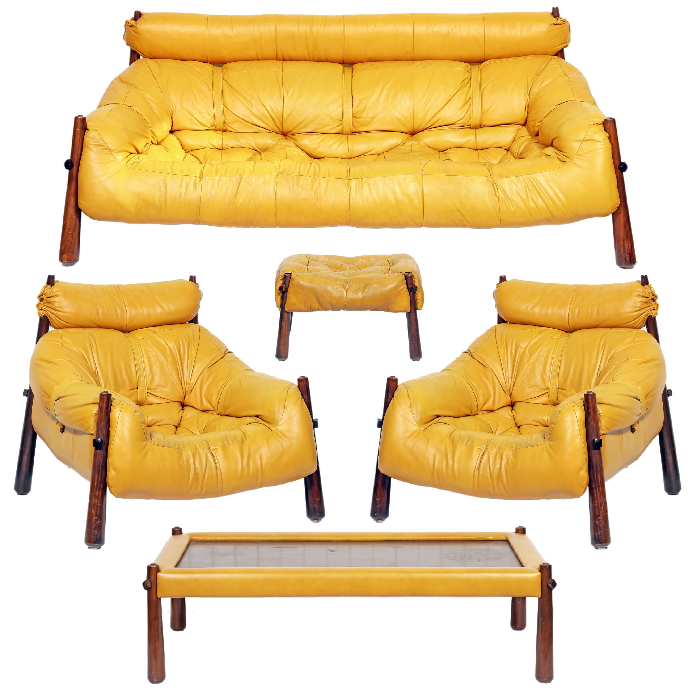Great Five-Piece Lounge Set by Percival Lafer for Lafer S.A. For Sale