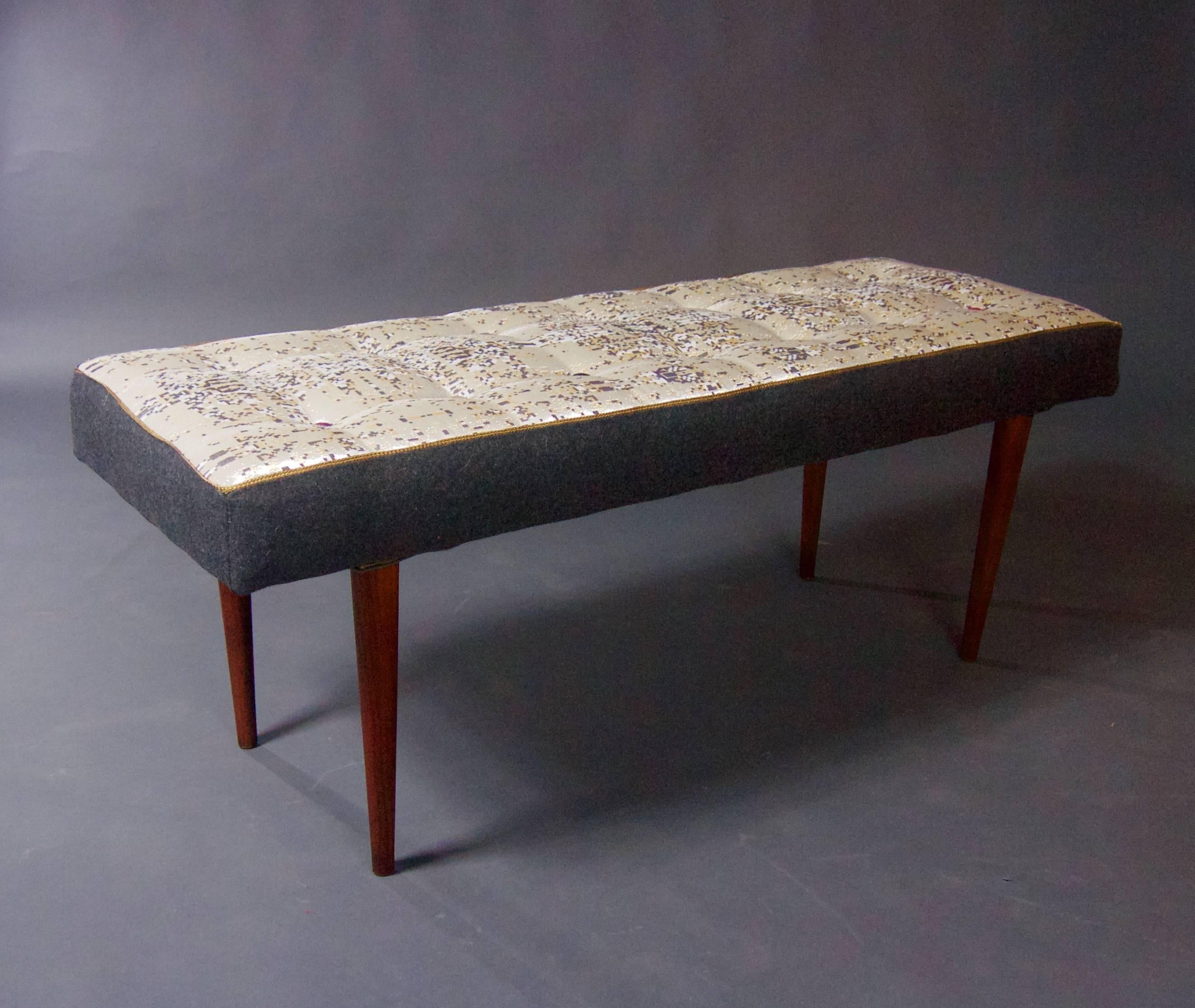 American Milo Baughman Mid Century Bench For Sale