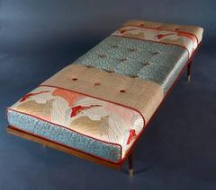 Mid Century Inspired Daybed with Vintage Obi