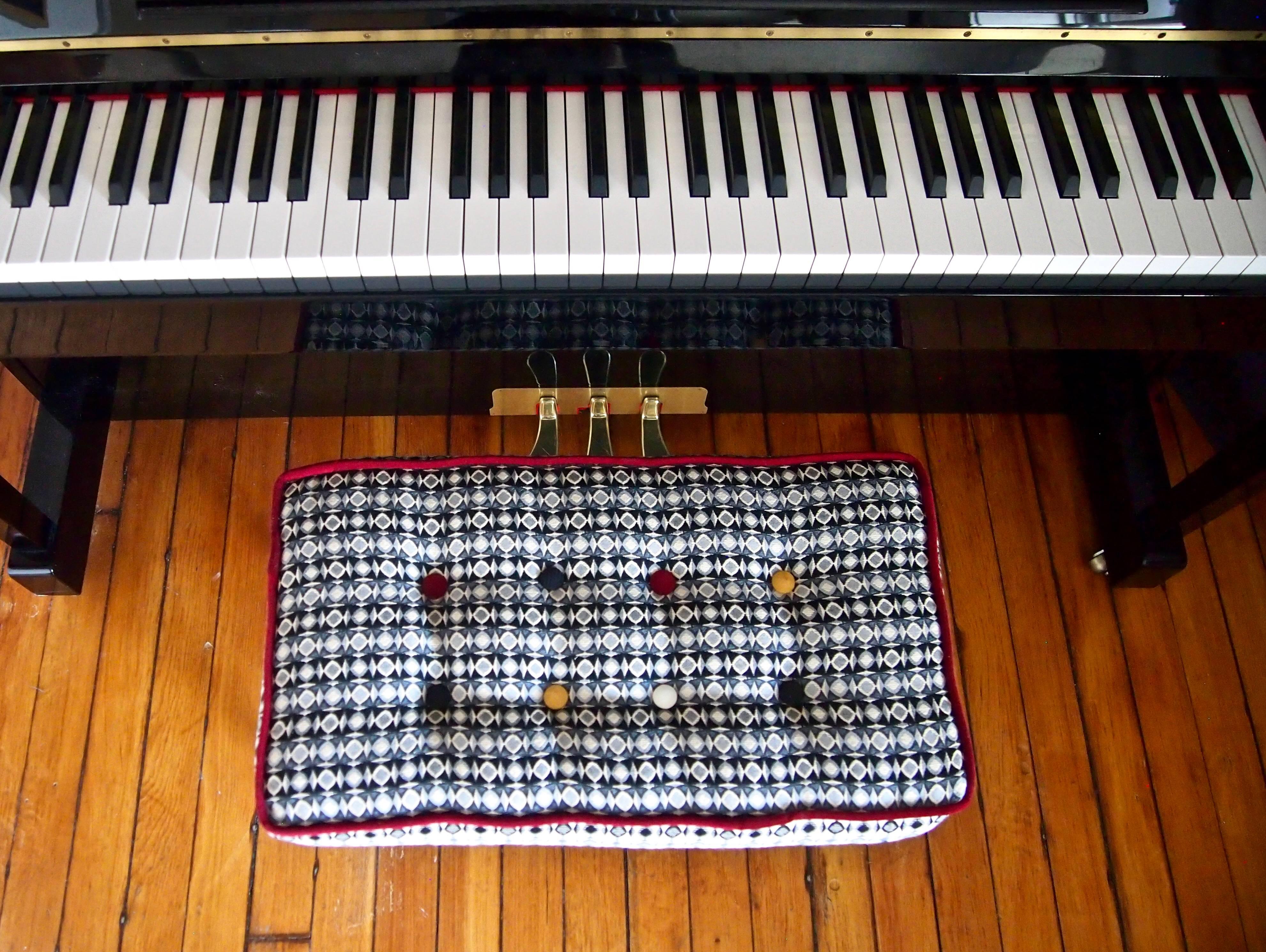 American Studio Series Piano Bench, Available in Custom Fabrics For Sale