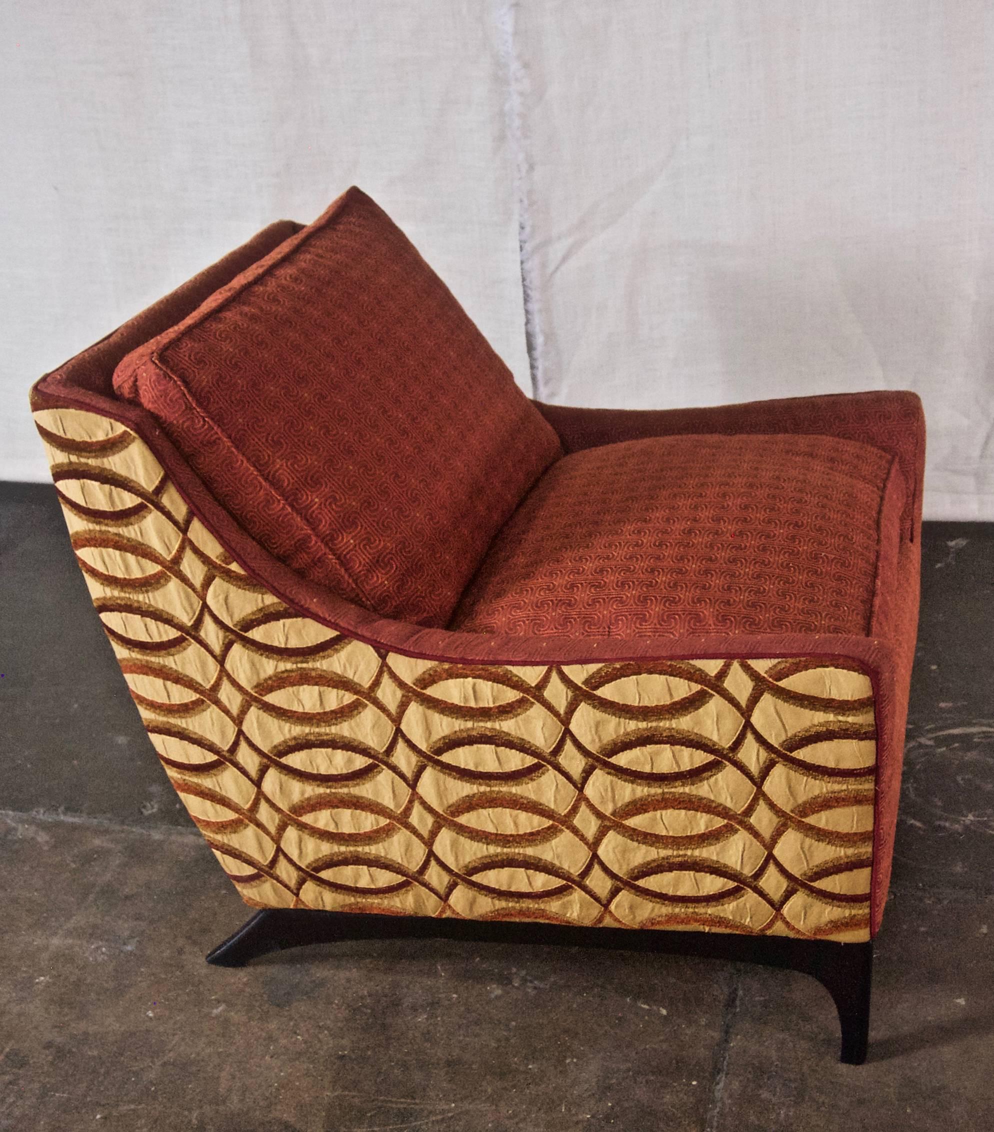Midcentury Upholstered Lounge Chair 1