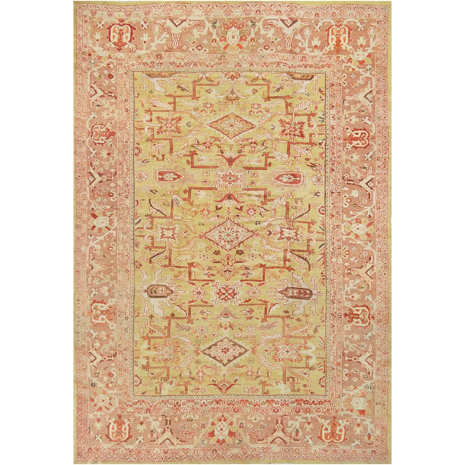 Late 19th Century Ziegler Sultanabad Rug from West Persia