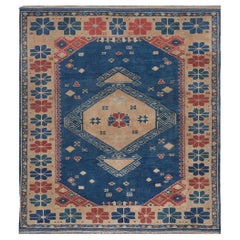 Wool Hand-Woven Floral Turkish Rug