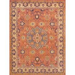 Late 19th Century Tabriz Rug from North West Persia