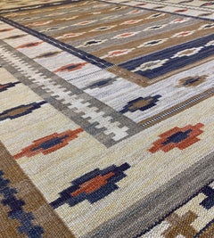 Vintage Swedish Wool Rug Signed by Märta Måås-Fjetterström Studio