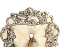 Fantastic Cast Copper and Silver Overlay Candle Sconces