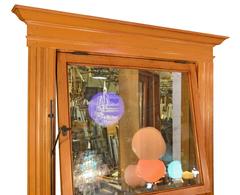 Red Oak Five-Panel Doors with Transom, circa 1900
