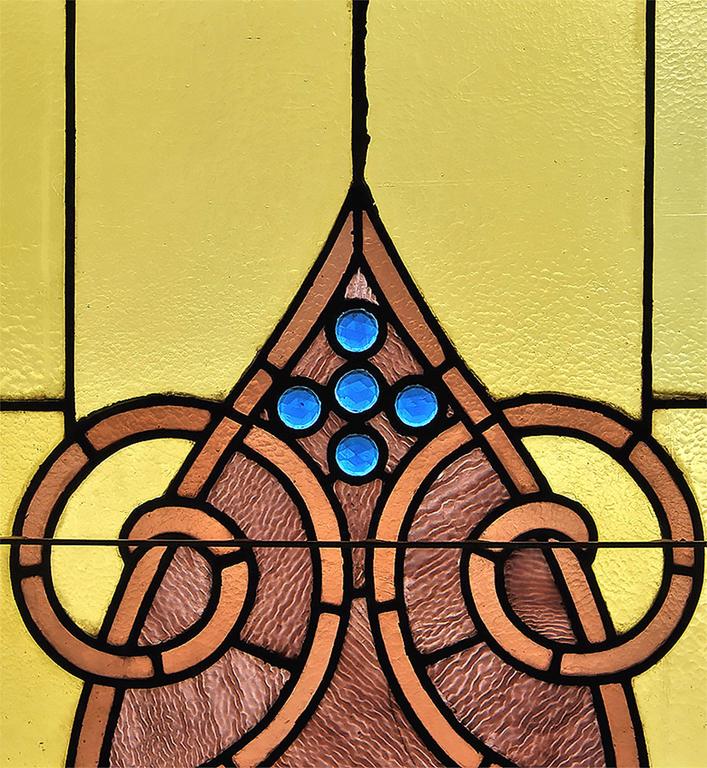 Large Arched Stained Glass Church Window at 1stDibs church windows