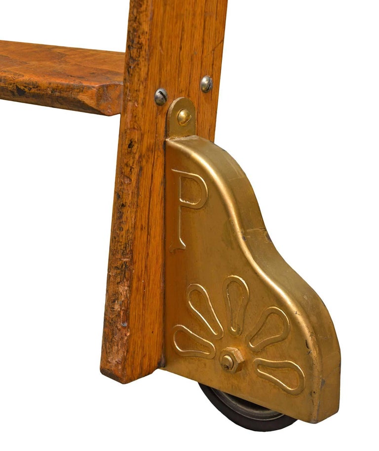 Putnam Oak Rolling Library Ladder at 1stDibs putnam library ladder