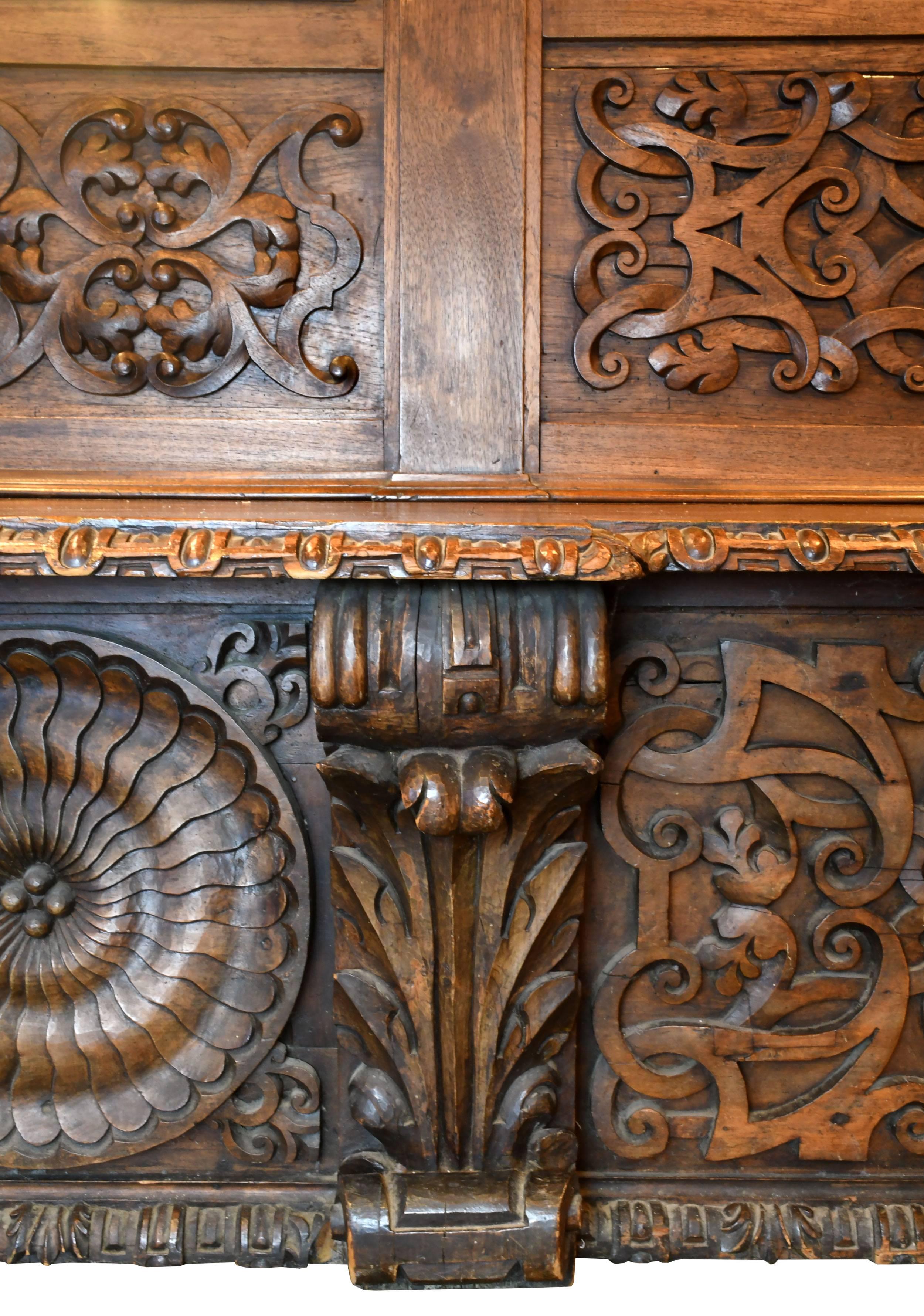 European Carved Wood Bench, circa 1868 In Good Condition In Minneapolis, MN