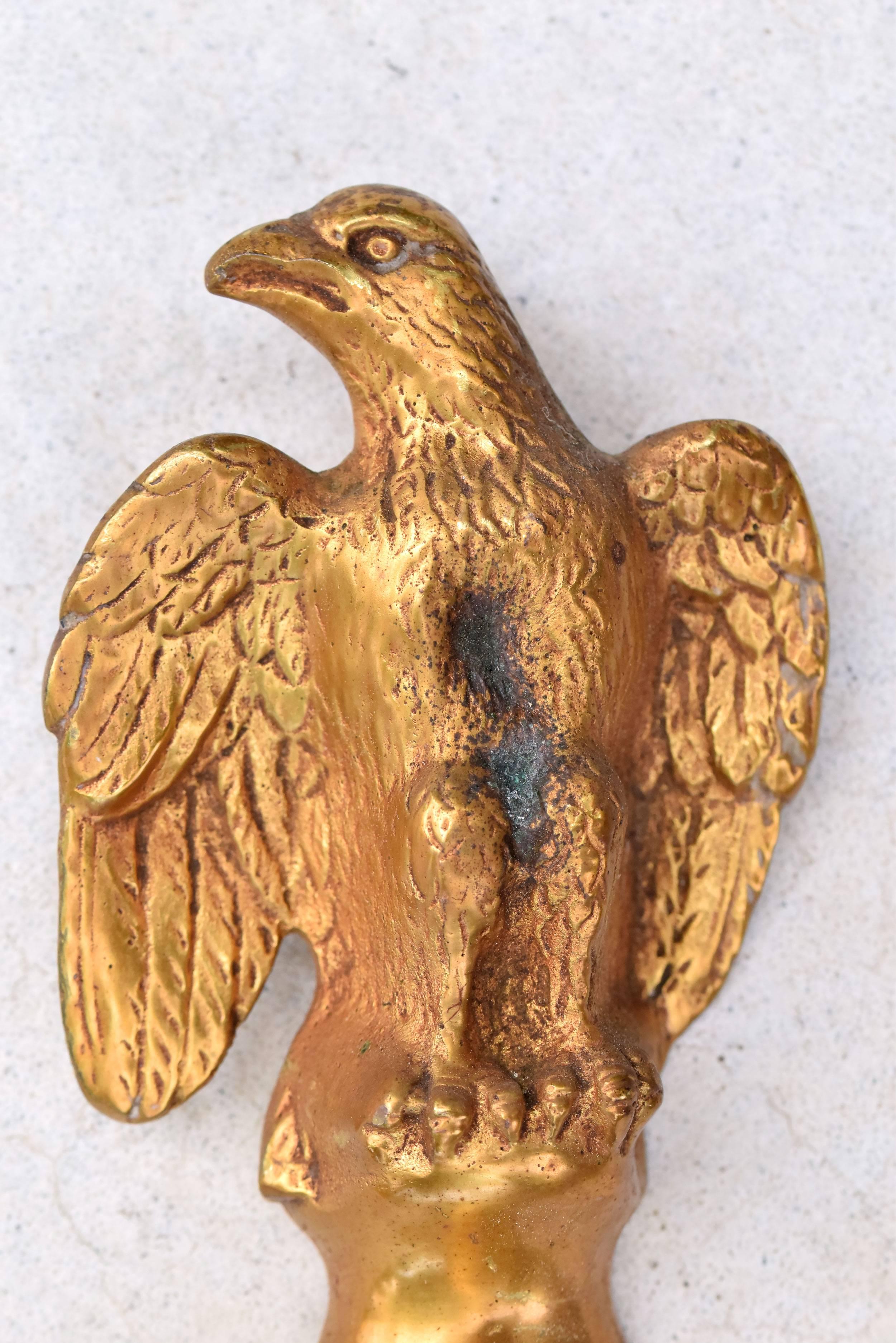 antique brass eagle
