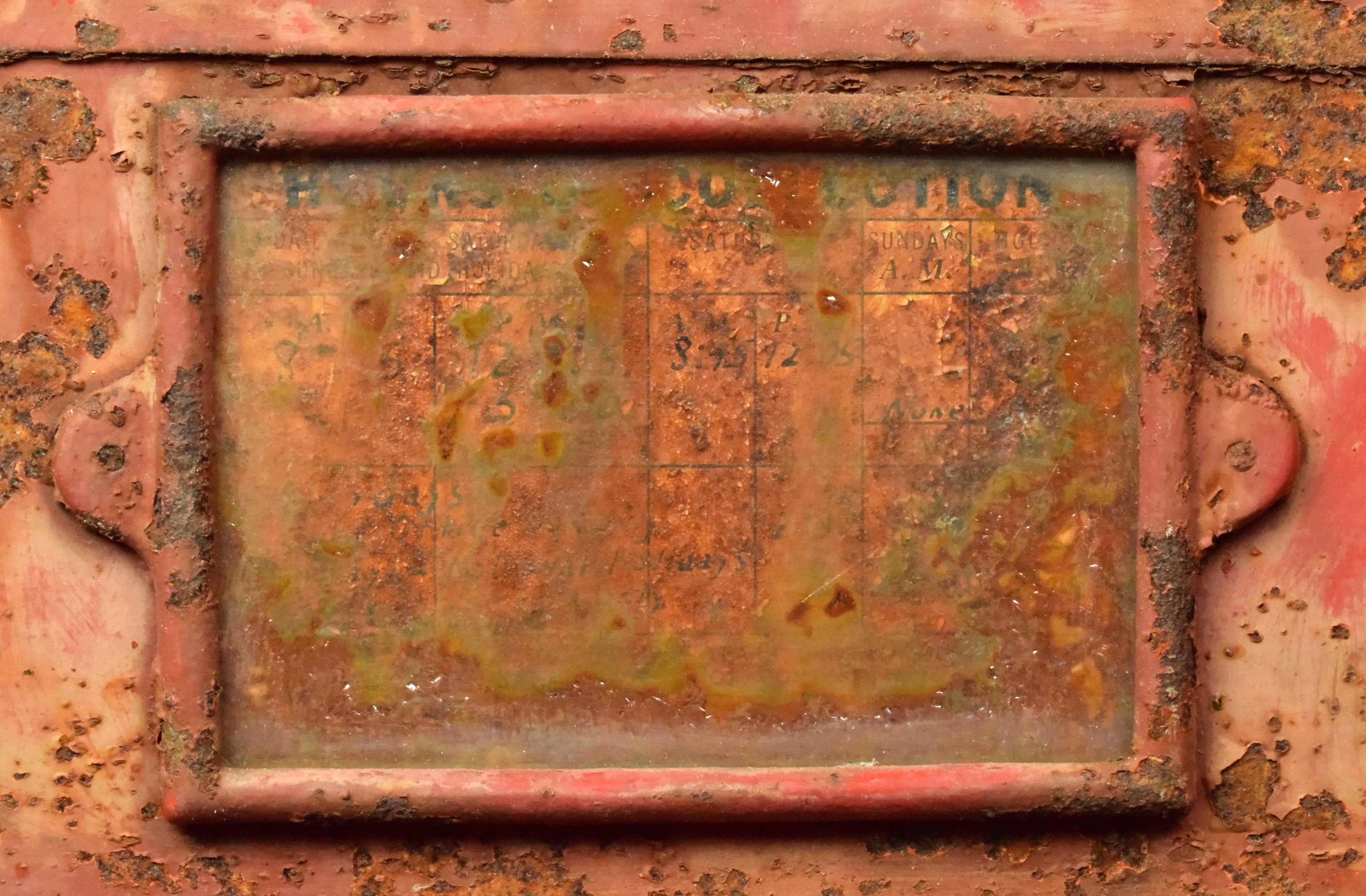 Early 20th Century Large Iron U.S. Mailbox