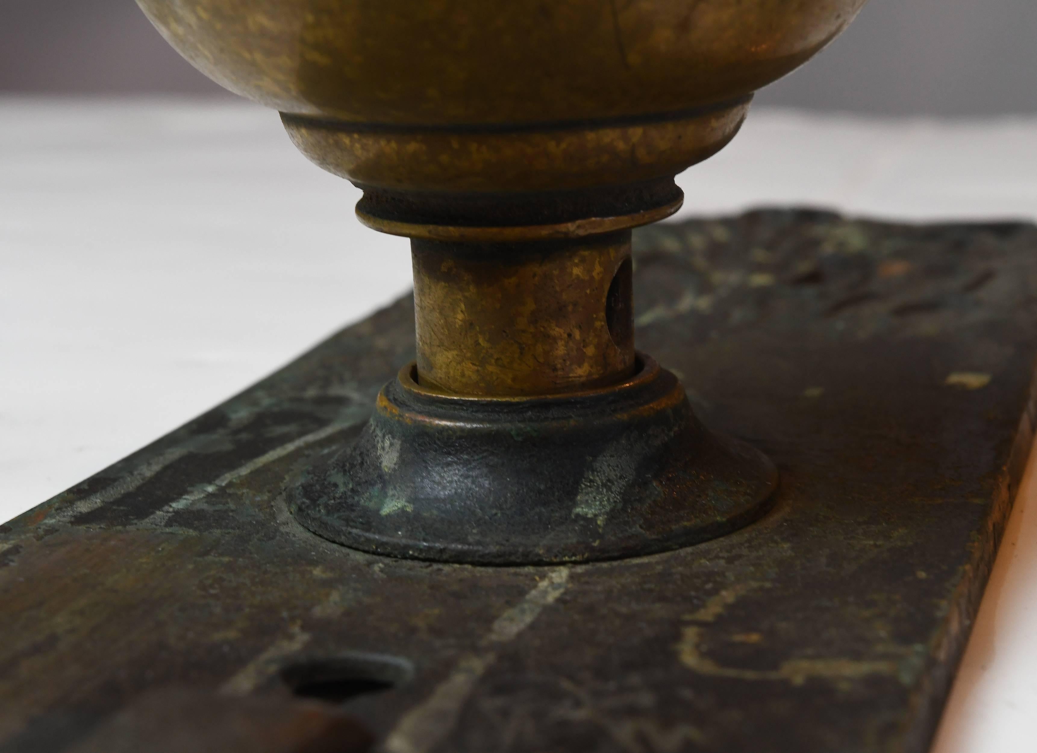 Cast Brass Corbin 'Florence' Door Hardware Set 2