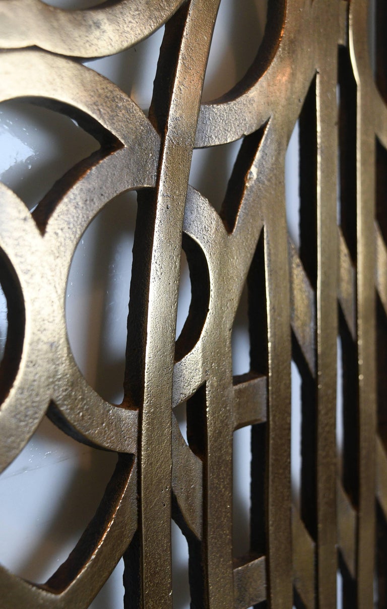 Cast Brass Art Deco Wall Grate at 1stDibs
