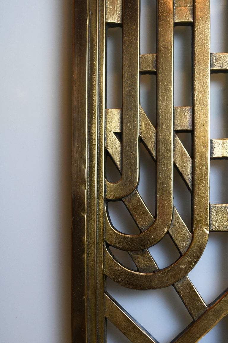 Cast Brass Art Deco Wall Grate at 1stDibs