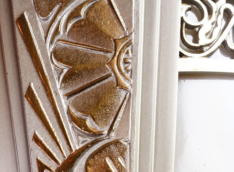 Art Deco Theatre Pendant with Bent Glass at 1stdibs