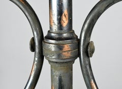 Japanned Finish Four Candle Gas Converted Chandelier