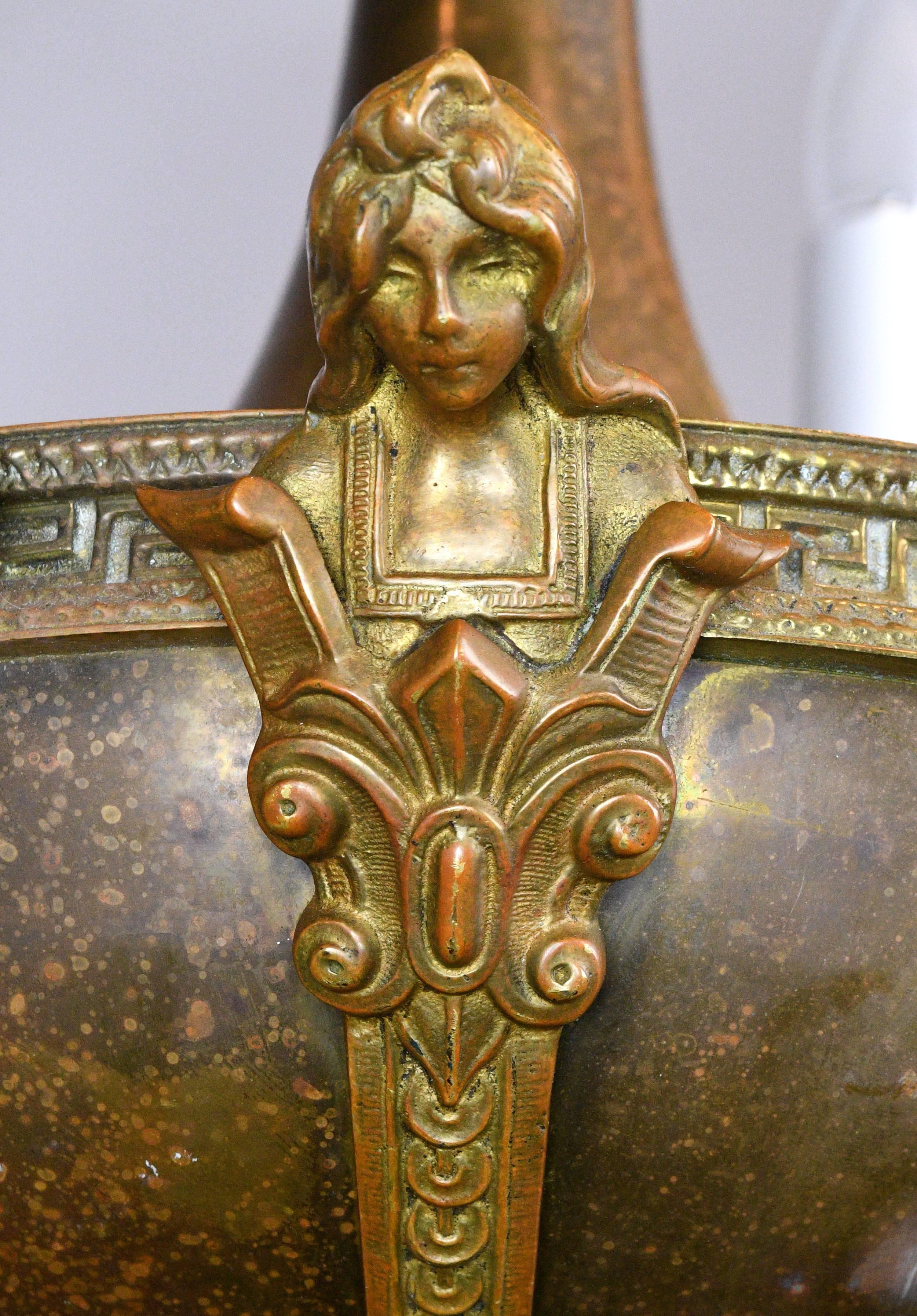 Bronze Figural Six Candle Chandelier 1