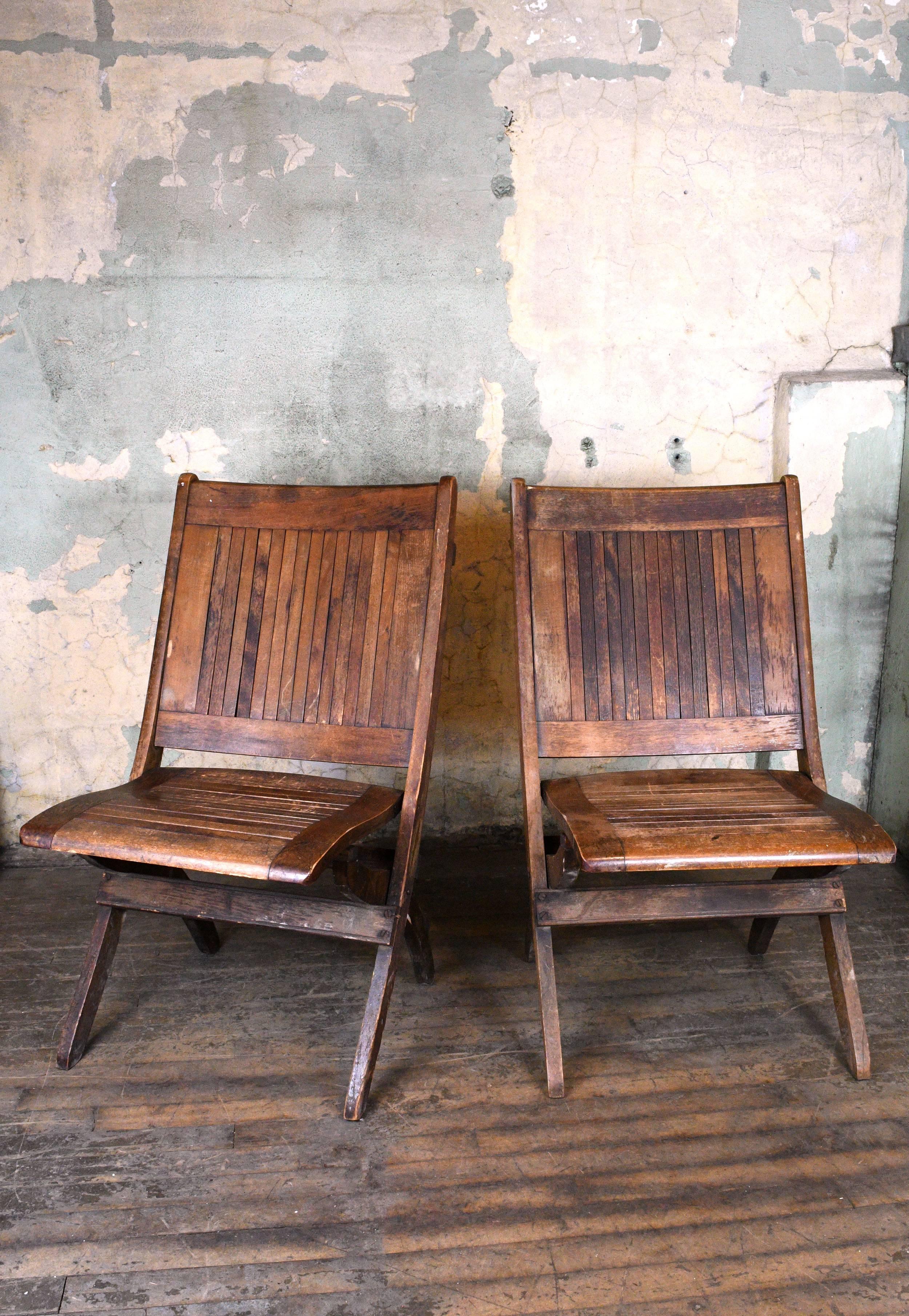 Wood Slat Folding Chair - multiple available 1