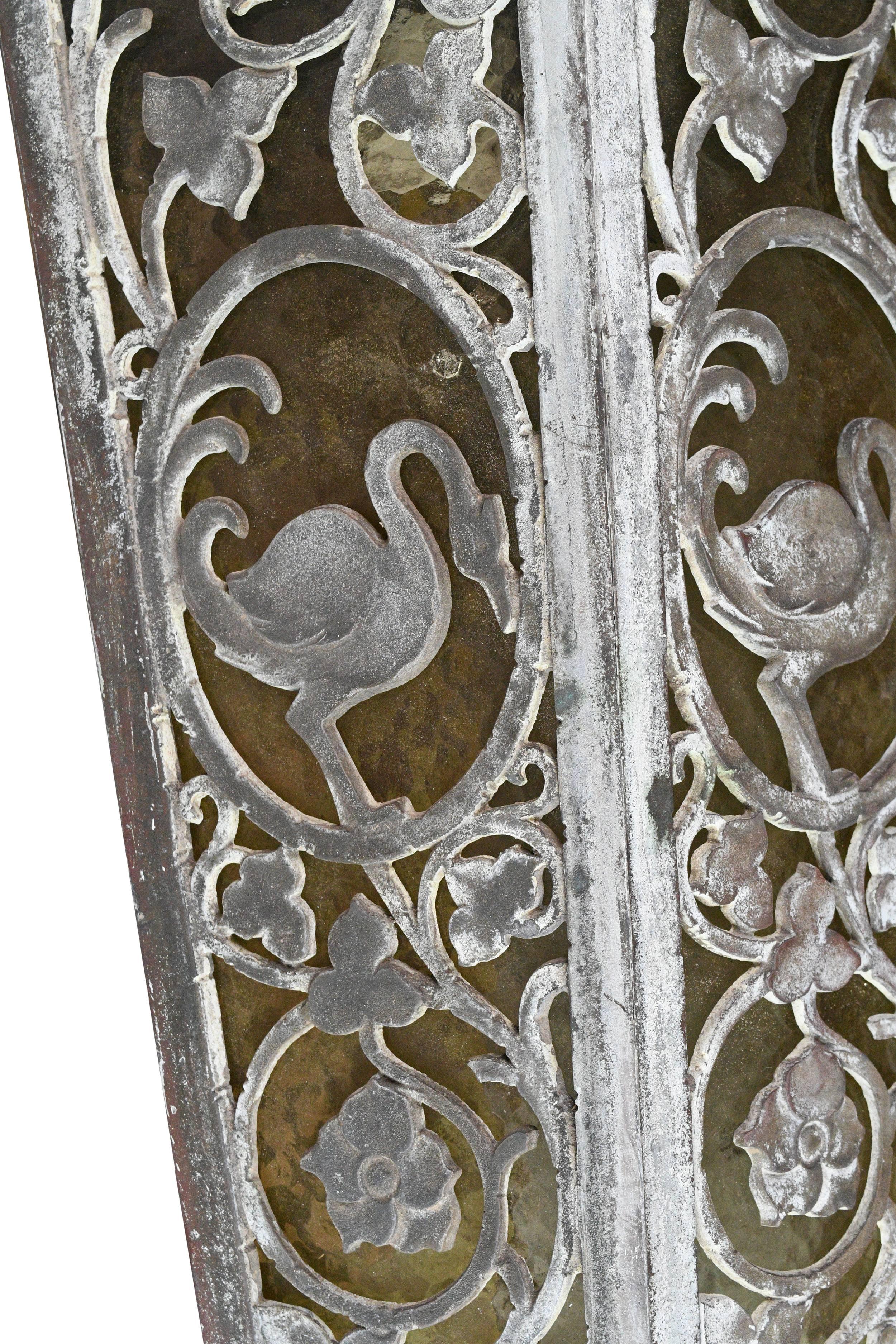 Cast Bronze Tudor Exterior Sconce with Glass 3