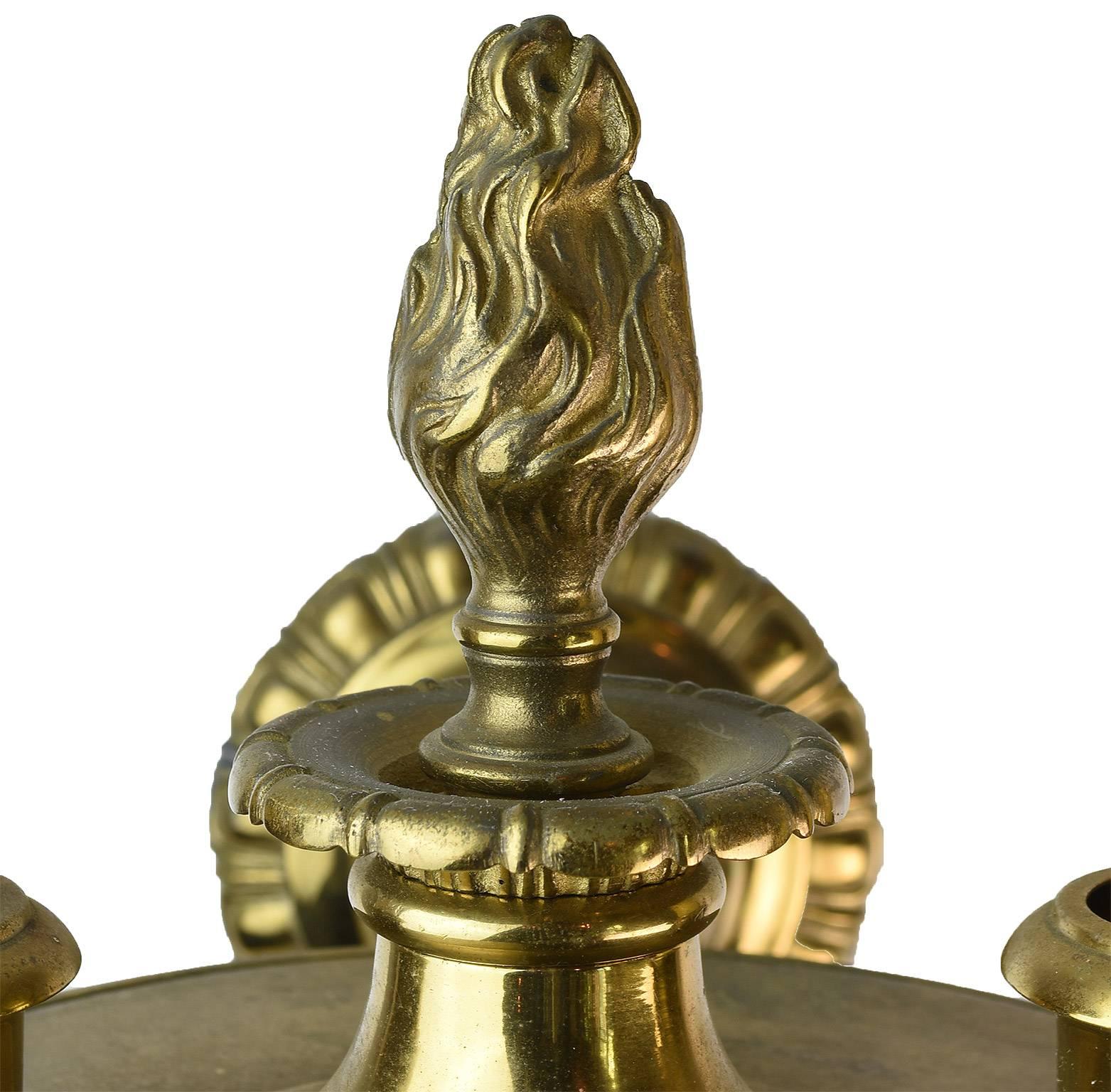 Bradley and Hubbard Neoclassical Sconce Set In Good Condition In Minneapolis, MN