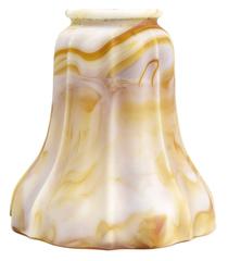 Caramel Kokomo Art Glass Shades Set of Six