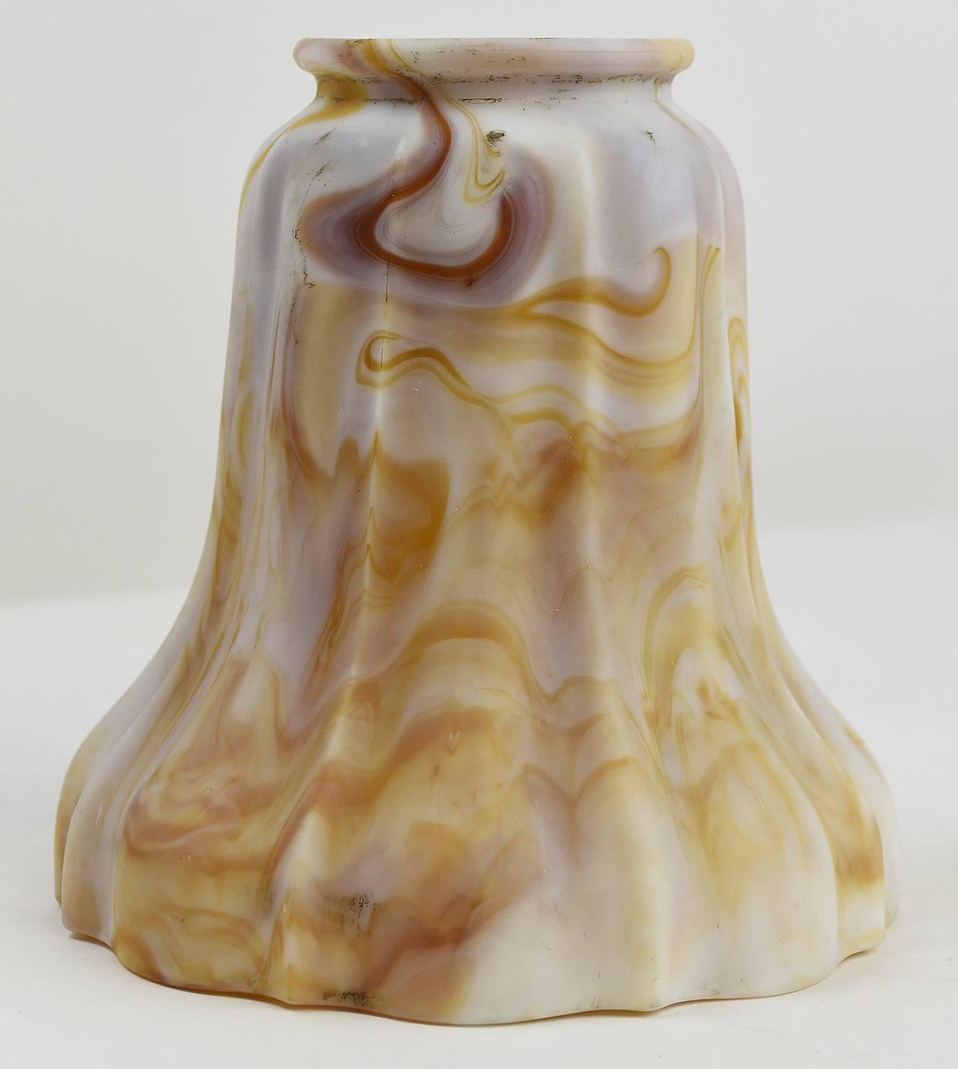 Caramel Kokomo Art Glass Shades Set of Six For Sale 1