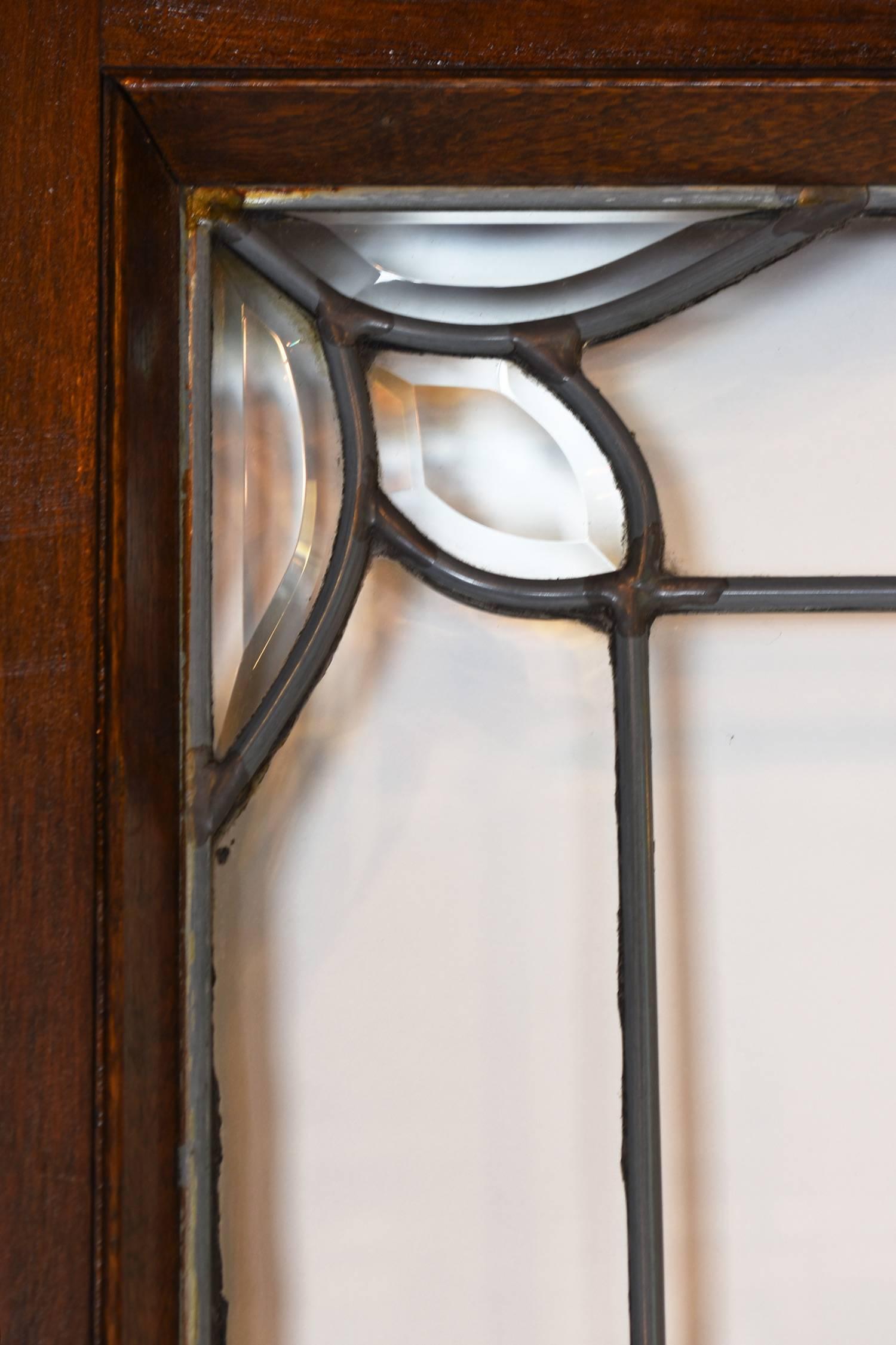 beveled glass french doors